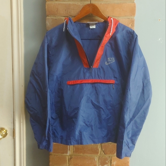 Vintage Nike Color Block Pullover Anorak Jacket Size Medium Made In USA - Picture 4 of 16